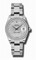 Rolex Silver Diamond Dial 18kt White Gold Diamond Bezel Ladies Watch 178384SDO