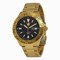 Seiko 5 Sports Black Dial Gold-Tone Stainless Steel Men's Watch SRP440