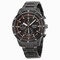 Seiko Chronograph Black and Brown Dial Stainless Steel Men's Watch SNDF41