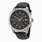 Seiko Chronograph Black Dial Black Leather Men's Watch SKS421P2