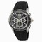 Seiko Chronograph Black Dial Black Rubber Men's Watch SPC101