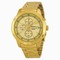 Seiko Chronograph Gold Dial Gold-tone Men's Watch SKS426
