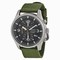 Seiko Chronograph Green Dial Green Nylon Strap Men's Watch SNDA27