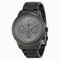 Seiko Chronograph Light Grey Dial Black Ion-plated Men's Watch SSB141