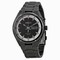 Seiko Kinetic Black and White Dial Black Ion-plated Men's Watch SMY153