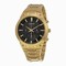 Seiko Solar Chronograph Black Dial Gold-tone Men's Watch SSC320