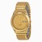 Seiko Solar Quartz Gold-tone Expansion Band Men's Watch SNE058