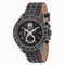 Seiko Sportura Chronograph Black Dial Black Leather Men's Watch SPC141