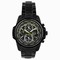 Seiko World Timer Chronograph Black Dial Black PVD Stainless Steel Men's Watch SPL045