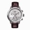 Tissot PRC 200 Quartz Chronograph Silver Brown Leather (T0554171603700)