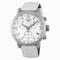 Tissot PRC 200 Chronograph White Dial White Leather Steel Men's Watch T0554171601700