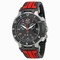 Tissot T Race Chronograph Black Dial Black and Red Silicone Men's Watch T0484172720701