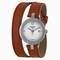 Tissot Trend Pinky Silver Dial Light Brown Leather Ladies Watch T0842101601704