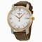 Tissot Bridgeport Silver Dial Brown Leather Men's Watch T0974102603800