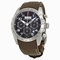 Tudor Fastrider Black Dial Chronograph Brown Leather Men's Watch 42000-BKABRLS