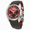 Tudor Fastrider Ducati Red Dial Chronograph Black Leather Men's Watch 42000D-DUC