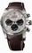 Tudor Fastrider Silver Dial Chronograph Brown Leather Men's Watch 42000-SVABRLS
