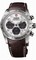 Tudor Fastrider White Dial Chronograph Brown Leather Men's Watch 42000-WABRLS