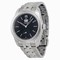 Tudor Glamour Mechanical Black Dial Stainless Steel Watch 57000-BKSS
