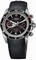 Tudor Grantour Black Dial Chronograph Black Leather Men's Watch 20550N-BKMCPL
