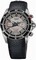 Tudor Grantour Silver Dial Chronograph Black Leather Men's Watch 20550N-SVMCPL