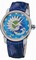 Ulysse Nardin Classico Jewelry Enamel Dial Diamond Blue Leather Ladies Watch 8150-112-2-PB