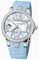 Ulysse Nardin Executive Dual Time Lady Blue Mother Of Pearl Dial Rubber Strap Automatic Ladies Watch 243-10B-3C-393