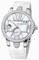 Ulysse Nardin Executive Dual Time Lady Mother Of Pearl Dial Rubber Strap Automatic Ladies Watch 243-10B-3C-391