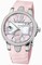 Ulysse Nardin Executive Dual Time Lady Pink Mother Of Pearl Dial Rubber Strap Automatic Ladies Watch 243-10B-3C-397