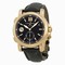 Ulysse Nardin GMT Dual Time Black Dial Alligator Leather Strap Automatic Men's Watch 246-55-32