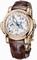 Ulysse Nardin GMT Perpetual Silver Dial Alligator Leather Automatic Men's Watch 322-66-91