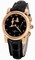 Ulysse Nardin Hour Striker Black Dial 18kt Rose Gold Black Leather Men's Watch 6106-103-E2