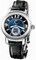 Ulysse Nardin Macho Palladium Blue Dial Black Leather Automatic Men's Watch 278-70-632