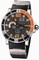 Ulysse Nardin Marine Aqua Perpetual Black Carbon Fiber Dial Rubber Men's Watch 333-90-3