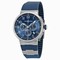 Ulysse Nardin Marine Chronograph Metallic Blue Dial Blue Rubber Men's Watch 1503-150-3-63