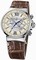 Ulysse Nardin Maxi Marine Chronograph Ivory Dial Brown Leather Automatic Men's Watch 353-66-314
