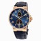 Ulysse Nardin Maxi Marine Chronometer Blue Dial Diamond 18kt Rose Gold Automatic Men's Watch 266-66-BLUE