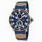 Ulysse Nardin Maxi Marine Diver Blue Dial 18kt Rose Gold Titanium Men's Watch 265-90-3-93