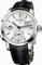 Ulysse Nardin GMT Dual Time Automatic Silver Dial Black Leather Men's Watch 3343126-91