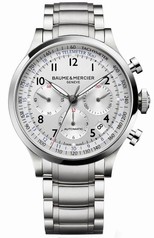 Baume & Mercier Capeland Chronograph 44 Silver / Bracelet (10064)