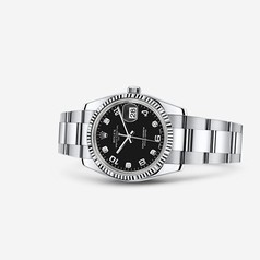 Rolex Oyster Perpetual Date 34 Fluted Black (115234-0011)