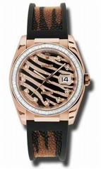 Rolex Datejust Automatic Rubber Ladies Watch 116185BBR