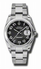Rolex Datejust Automatic Black Dial Stainless Steel Ladies Watch 116200BKCAO