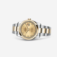 Rolex Datejust 36 Rolesor Oyster Champagne Roman (116203-0128)
