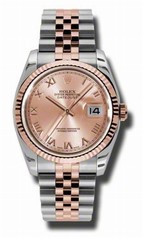 Rolex Datejust Champagne Dial Automatic Pink Gold and Stainless Steel Men's Watch 116231CRJ