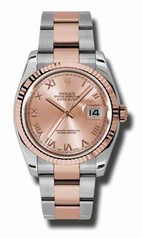 Rolex Datejust Champagne Dial Automatic Pink Gold and Stainless Steel Men's Watch 116231CRO