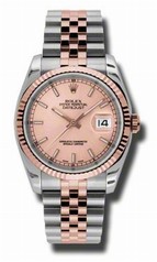 Rolex Datejust Champagne Dial Automatic Pink Gold and Steel Men's Watch 116231CSJ