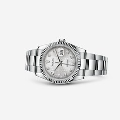 Rolex Datejust 36 Fluted Oyster Silver Computer (116234-0135)