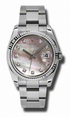 Rolex Datejust Black Mother of Pearl Dial Automatic Stainless Steel Ladies Watch 116234BKMDO