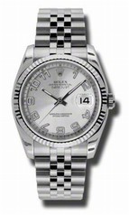 Rolex Datejust Silver Concentric Dial Automatic Stainless Steel Jubilee Men's Watch 116234SCAJ